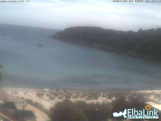 Elba Webcam: Strand van Fetovaia eiland Elba