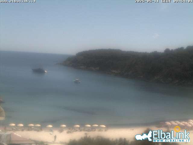 Elba Webcam: Strand van Fetovaia eiland Elba