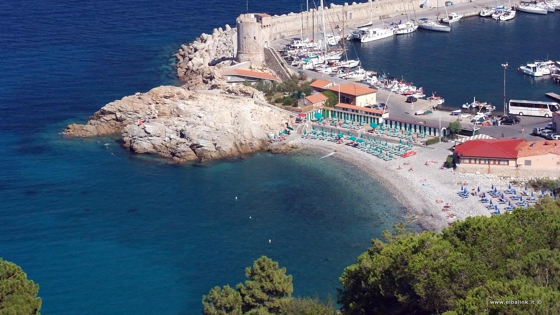 Spiaggia della Fenicia a Marciana Marina, Isola d'Elba